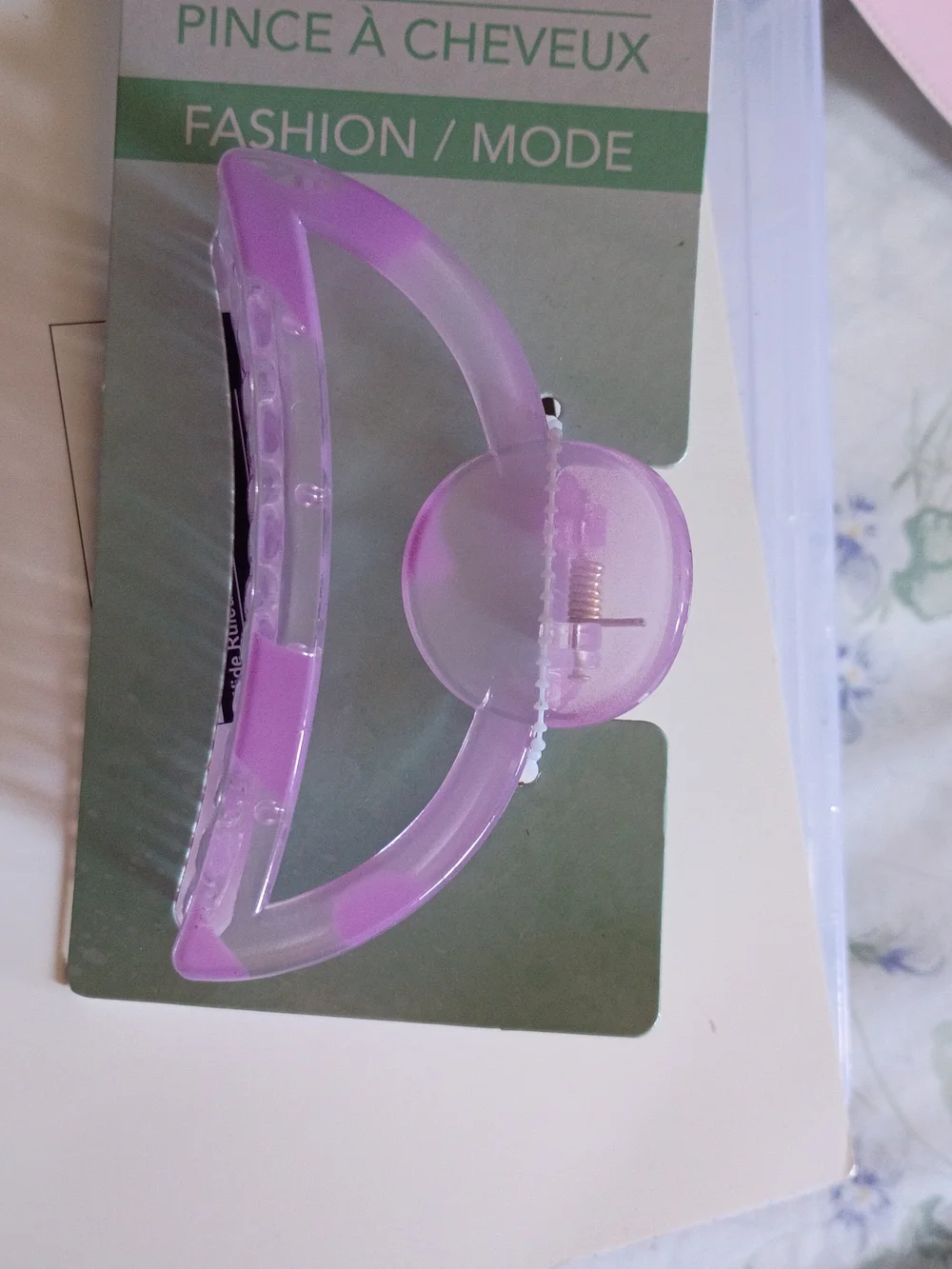 Purple Hair Claw Clip for Everyday Styling